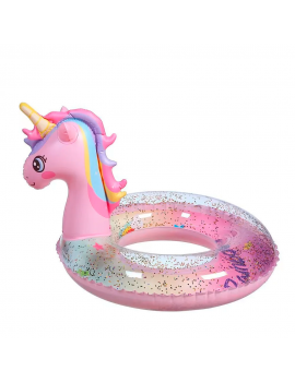 bouée licorne rose glitters unicorn pink plage piscine kids fun tahiti fenua shopping