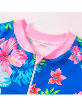 maillot body Blue Tropic, vêtement tropical, maillot de bain élégant design tropical Tahiti fenua shopping