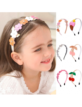 serre tete flower glitters fleur coloré kids enfant girl mignon accessoire cheveux tahiti fenua shopping