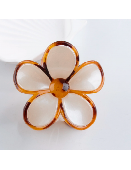 barrette flower minimal fleur accessoire cheveux pince tahiti fenua shopping