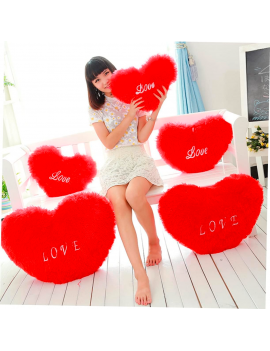 coussin cœur love romantique lover amoureux cadeau attention affection heart red rouge saint valentin tahiti fenua shopping