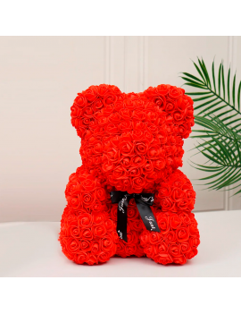 ourson flower fleur rose red tendresse romantique cadeau saint valentin tahiti fenua shopping