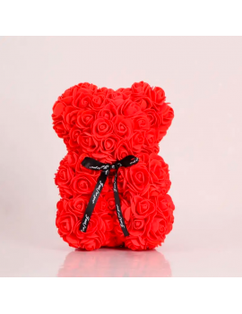 ourson flower fleur rose red tendresse romantique cadeau saint valentin tahiti fenua shopping