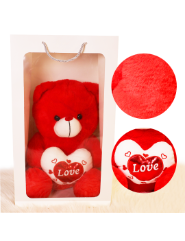 ourson love rouge coeur love fête saint valentin trop mignon doux amour tahiti fenua shopping