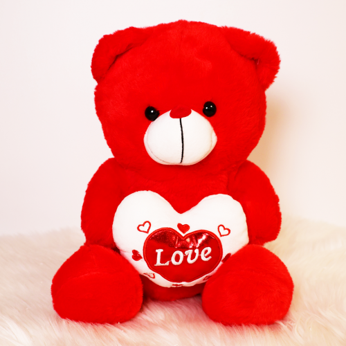 ourson love rouge coeur love fête saint valentin trop mignon doux amour tahiti fenua shopping