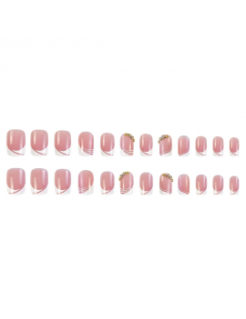 set 24 faux ongles french accessoire beaute manucure nails blanc tahiti fenua shopping