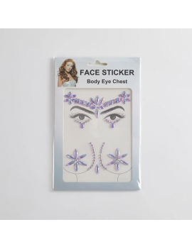 set stickers bijoux visage + corps strass paillettes face body accessoire beaute tahiti fenua shopping