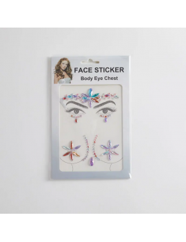 set stickers bijoux visage + corps strass paillettes face body accessoire beaute tahiti fenua shopping