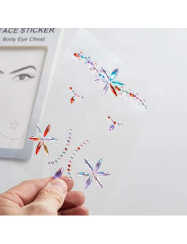 set stickers bijoux visage + corps strass paillettes face body accessoire beaute tahiti fenua shopping