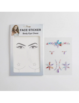 set stickers bijoux visage + corps strass paillettes face body accessoire beaute tahiti fenua shopping