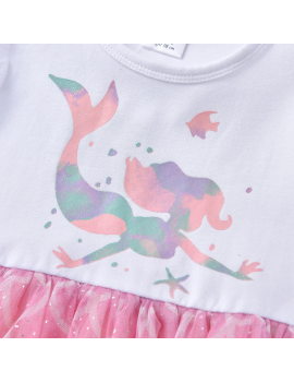 robe mermaid tulle sirène dress rainbow color enfant kids fille girl tahiti fenua shopping