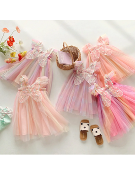 robe ailes papillon tulle butterfly dress girl enfant kids habillement vetement tahiti fenua shopping