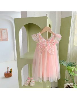 robe ailes papillon tulle butterfly dress girl enfant kids habillement vetement tahiti fenua shopping
