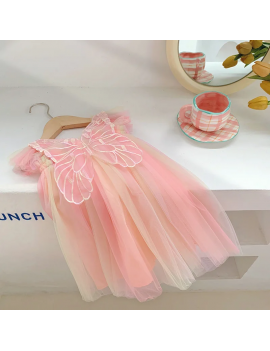 robe ailes papillon tulle butterfly dress girl enfant kids habillement vetement tahiti fenua shopping