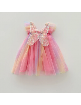 robe ailes papillon tulle butterfly dress girl enfant kids habillement vetement tahiti fenua shopping
