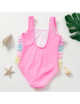 maillot pink unicorn rose licorne swimwear plage beach enfant kids tahiti fenua shopping