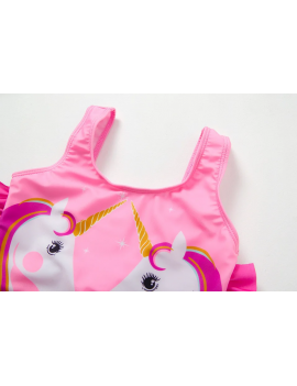 maillot pink unicorn rose licorne swimwear plage beach enfant kids tahiti fenua shopping