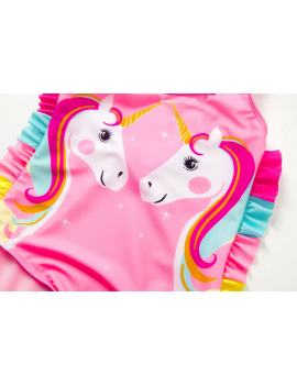 maillot pink unicorn rose licorne swimwear plage beach enfant kids tahiti fenua shopping