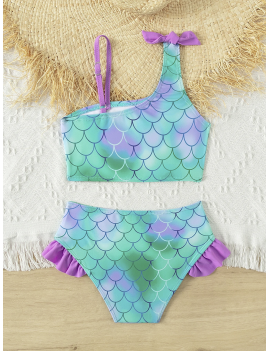 maillot 2 pièces mermaid sirene swimwear plage kids beach enfant tahiti fenua shopping