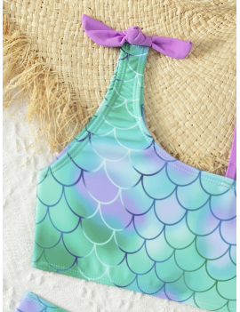 maillot 2 pièces mermaid sirene swimwear plage kids beach enfant tahiti fenua shopping
