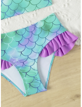 maillot 2 pièces mermaid sirene swimwear plage kids beach enfant tahiti fenua shopping