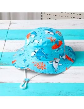 chapeau plage kids enfant hat beach swim accessoire fun requin blue licorne unicorn tahiti fenua shopping