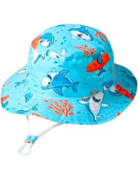 chapeau plage kids enfant hat beach swim accessoire fun requin blue licorne unicorn tahiti fenua shopping