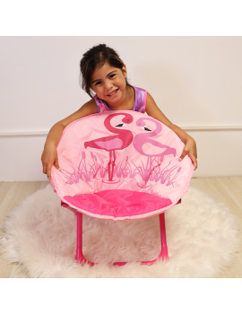 chaise pliable kids enfant chair fun deco ours chien dino flamant tahiti fenua shopping