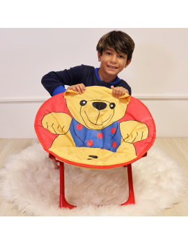 chaise pliable kids enfant chair fun deco ours chien dino flamant tahiti fenua shopping