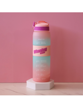 gourde sport rubber 1L PVC bouteille hydratation eau boisson vaisselle color tahiti fenua shopping
