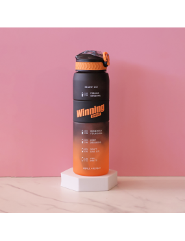 gourde sport rubber 1L PVC bouteille hydratation eau boisson vaisselle color tahiti fenua shopping