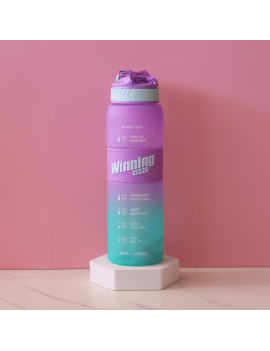 gourde sport rubber 1L PVC bouteille hydratation eau boisson vaisselle color tahiti fenua shopping