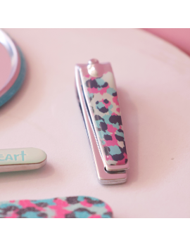 set manucure ongles miroir épiloir leopard bleu rose girl accessoire beauté tahiti fenua shopping