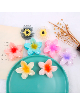 barrette hibiscus flower fleur clip cheveux accessoire tahiti fenua shopping