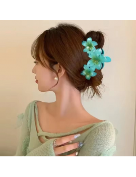 pince cheveux hibiscus color gradient flower fleur tropical accessoire tahiti fenua shopping