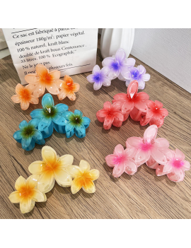 pince cheveux hibiscus color gradient flower fleur tropical accessoire tahiti fenua shopping