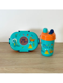 set lunch + gourde kids enfant dejeuner repas box boite tahiti fenua shopping