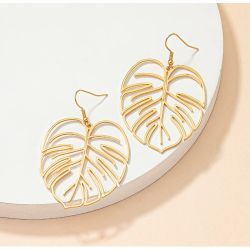 boucles larges ape alliage feuille tropicale dorée oreille bijoux visage femme enfant tahiti fenua shopping boucles larges ape alliage feuille tropicale dorée oreille bijoux visage femme enfant tahiti fenua shopping