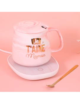 tasse chauffante je t'aime maman fete des meres mother day vaisselle boisson tahiti fenua shopping