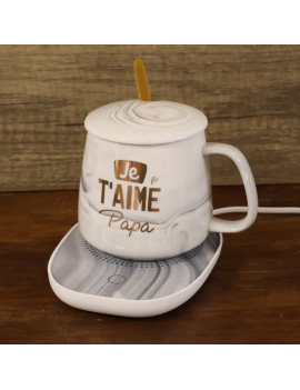 tasse chauffante je t'aime papa dad daddy mug boisson drink tahiti fenua shopping
