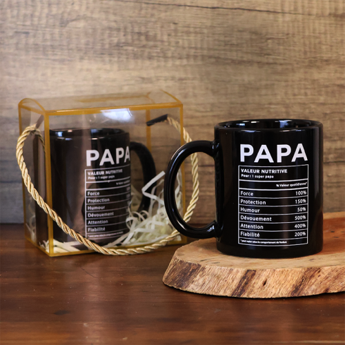 tasse valeur papa pere dad fete enfant amour cadeau occasion mug vaisselle tahiti fenua shopping