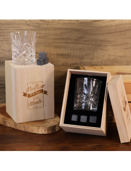 coffret whisky alcool coffre boisson drink set pack verre glass tahiti fenua shopping