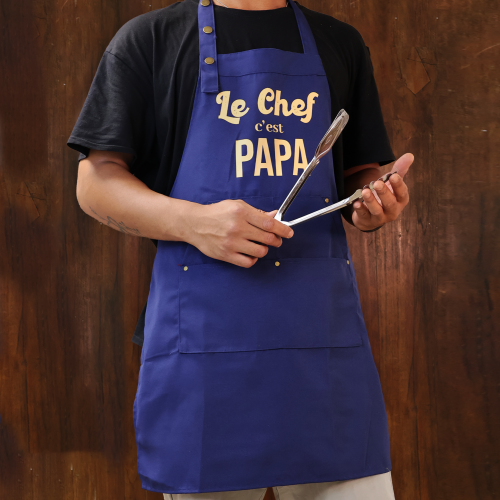 tablier chef papa dad father fete cuisine bleu accessoire rangement tahiti fenua shopping tablier chef papa dad father fete cuisine bleu accessoire rangement tahiti fenua shopping