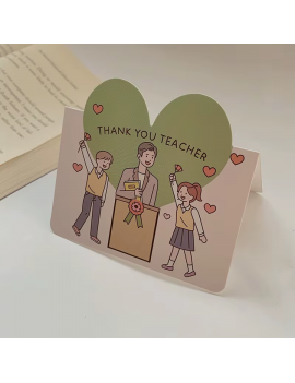 carte thank you teacher coeur offrir lettre cadeau école maitresse élève merci tahiti fenua shopping