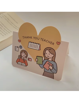 carte thank you teacher coeur offrir lettre cadeau école maitresse élève merci tahiti fenua shopping