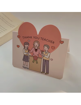carte thank you teacher coeur offrir lettre cadeau école maitresse élève merci tahiti fenua shopping
