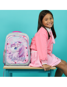 sac à dos licorne light école fille enfant kids cartable rentrée scolaire tahiti fenua shopping