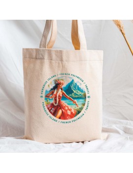 tote bag Vahine Paradise cadeau souvenir tahiti touriste moorea fenua shopping