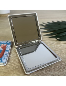 miroir french polynesia petit format motif tahiti fenua shopping vahine fleur