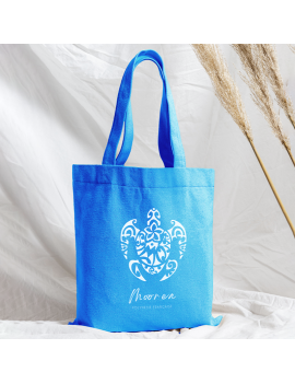 tote bag turtle cadeau souvenir tahiti touriste bleu tortue fenua shopping